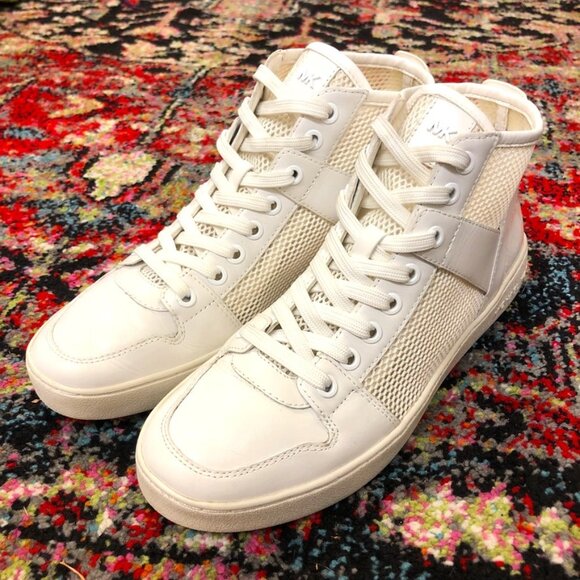 Michael Kors Shoes - Michael Kors Women's Matty High Top Mesh Sneaker All White Size 8.5